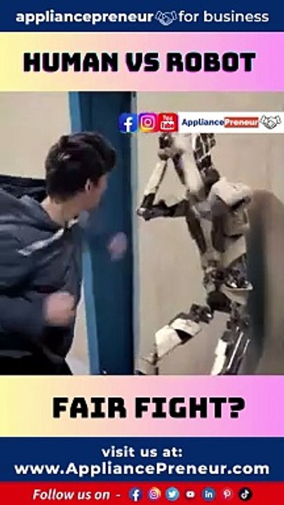 Human VS AI Robot - Fair Fight #shorts Welcome to the Appliancepreneur Instagram page.Introducing the Incredible Wonder Studio AI Robot VS Human.Human VS AI Robot - Fair Fight #shorts #airobot  Video credit- @Solom