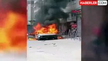 Şanlıurfa'da Otomobil Motorundan Alev Aldı