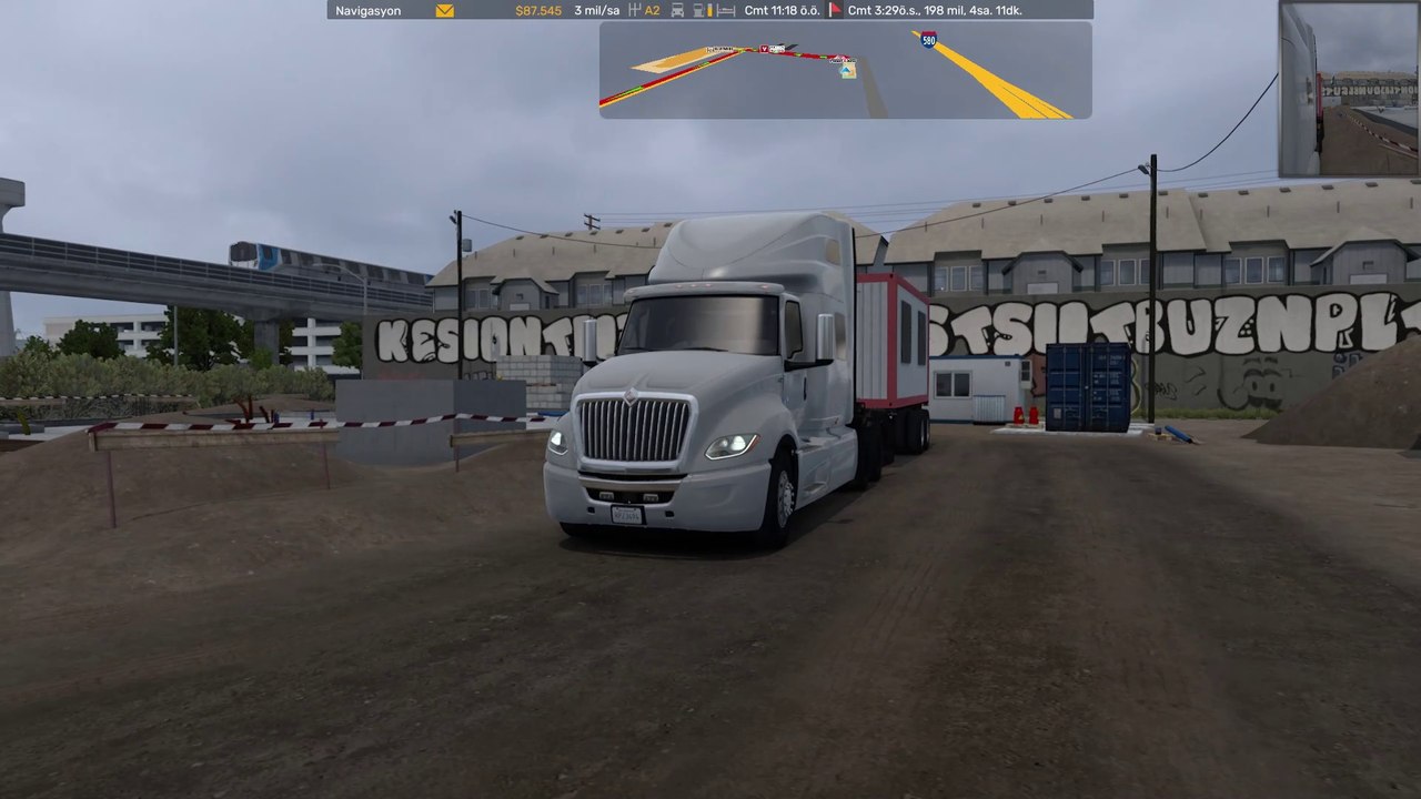 Construction Site Container - Exit: Oakland * Target: Trucker #Kenworth #ETS2 - American Truck Simulator