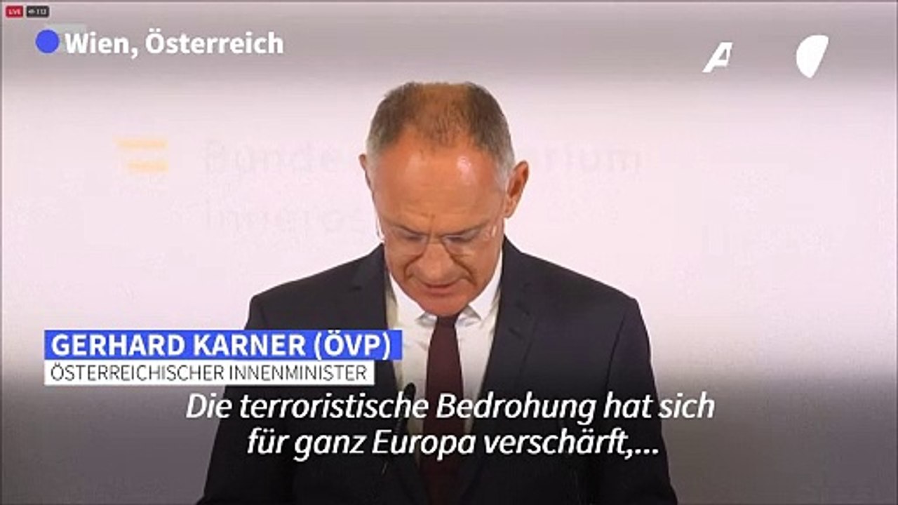 Anschlagspläne in Wien: 'In ganz Europa terroristische Bedrohung'