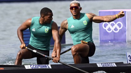 Jacky e Isaquias ficam em 8º na final do C2 500m