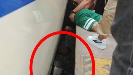 Child rescued after falling in gap between train and platform