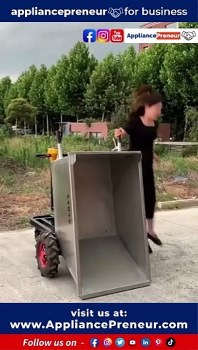 Battery Powered Motorised WheelBarrow #wheelbarrow #viralshortsWelcome to the Appliancepreneur Instagram Community.Introducing the game-changing Battery Powered Motorised Wheelbarrow, designed to make your tasks ea