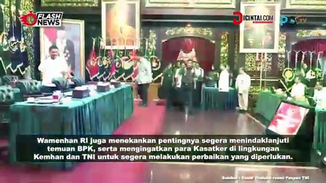 Wakasau Hadir dalam Penyerahan LHP BPK RI Atas Laporan Keuangan 2023 Kemhan RI