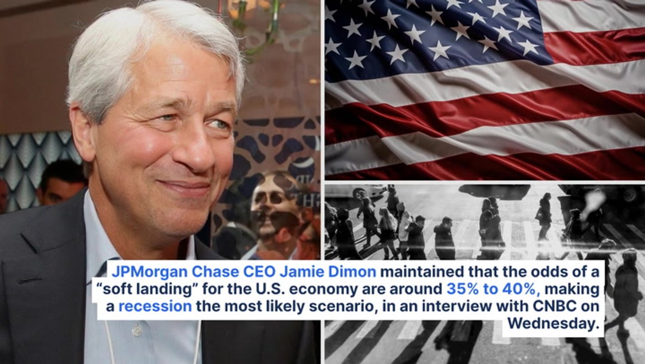 JPMorgan CEO Jamie Dimon Skeptical Of Fed's Ability To Achieve 2% Inflation Target — Estimates 35% To 40% Odds Of Soft Landing