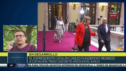 Expresidente catalán Carles Puigdemont regresó del exilio