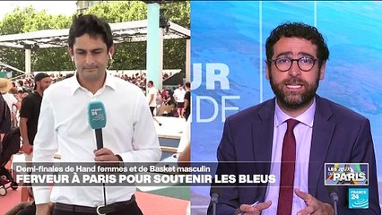 JO 2024 : ferveur à Paris pour soutenir les bleus