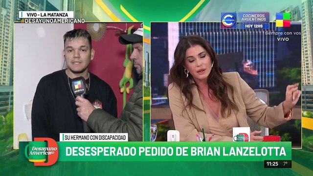 Desesperado pedido de Brian Lanzelotta para su hermano con discapacidad