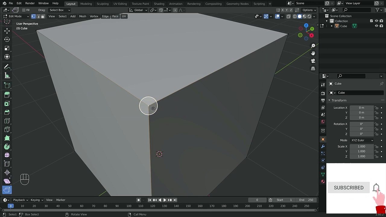 11. Blender 2.93 Free Full Training - Episode 11 - Rip Region Tool, Rip Edge Tool in Hindi