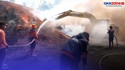 8.000 Ton Batubara di Muarojambi Terbakar Masih Belum Bisa Dipadamkan