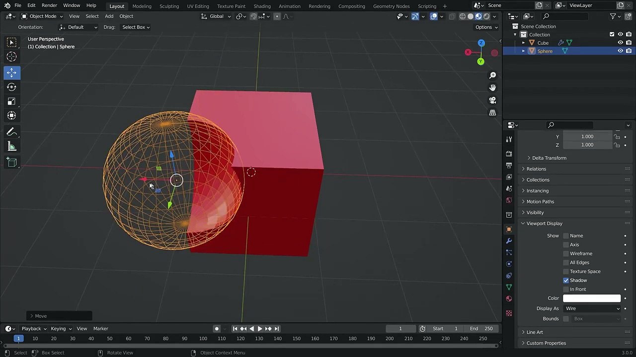 21. Blender Full Training - Episode 21 - Boolean Modifier, Boolean Shortcuts, Objects Union