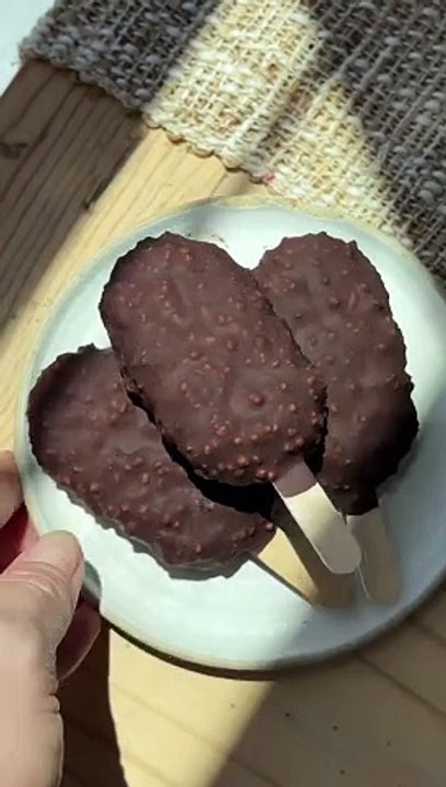 New favorite Ice Cream ALERT! Beat the heat with these refreshing Vanilla Berry Ice Cream Pops! #SummerTreats #homemadepopsicl...lge in the rich combination of creamy dairy-free vanilla cashew ice cream, silky homemade berry chia jam and a crunchy qui