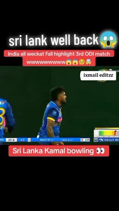 india vs sri lanka full wickets highlights 3rd odi 2024
