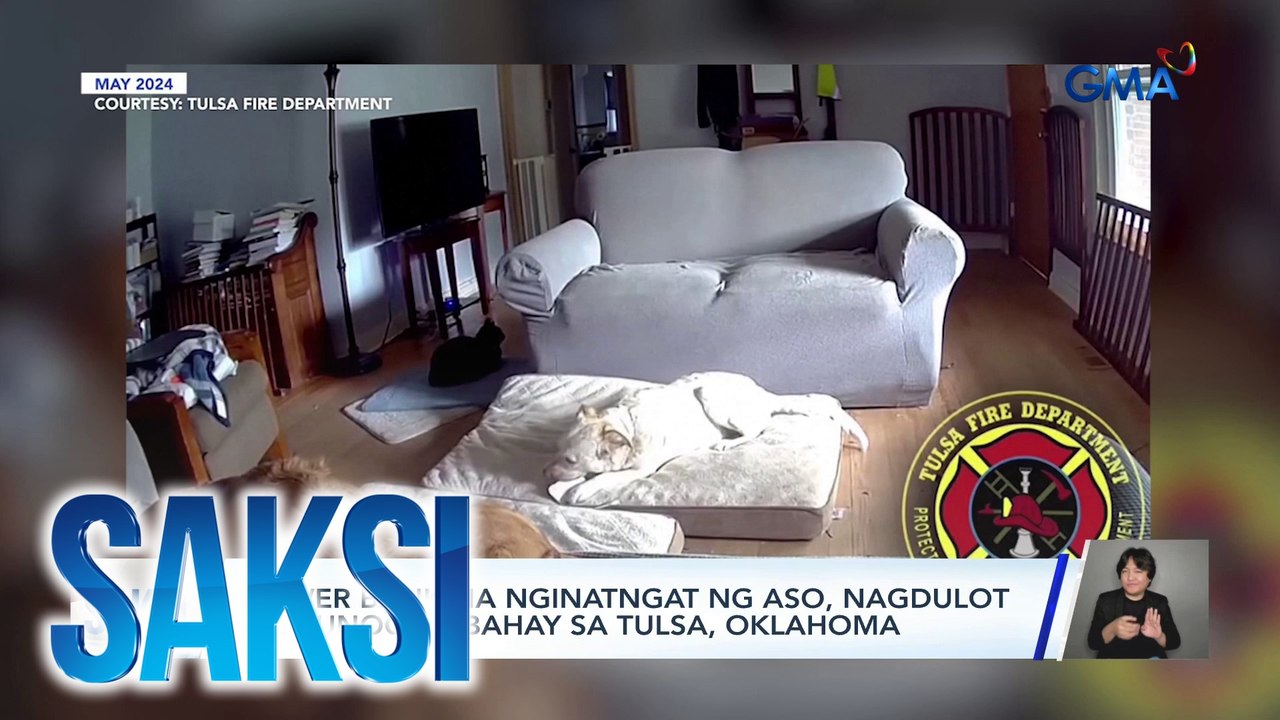 Power bank na nginatngat ng aso, nagdulot ng sunog sa bahay sa Tulsa, Oklahoma | Saksi