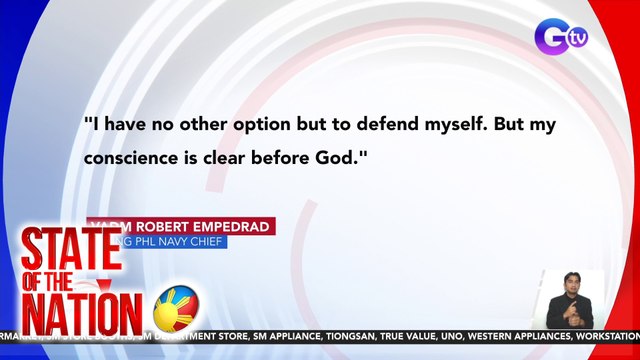 Tinawag na kasinungalingan ni dating Philippine Navy Chief VIce Admiral Robert Empedrad ang mga alegasyon ni dating Senador Antonio Trillanes | SONA