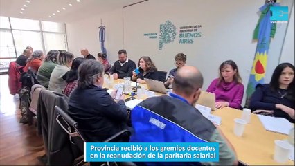 Provincia recibió a los gremios docentes en la reanudación de la paritaria salarial