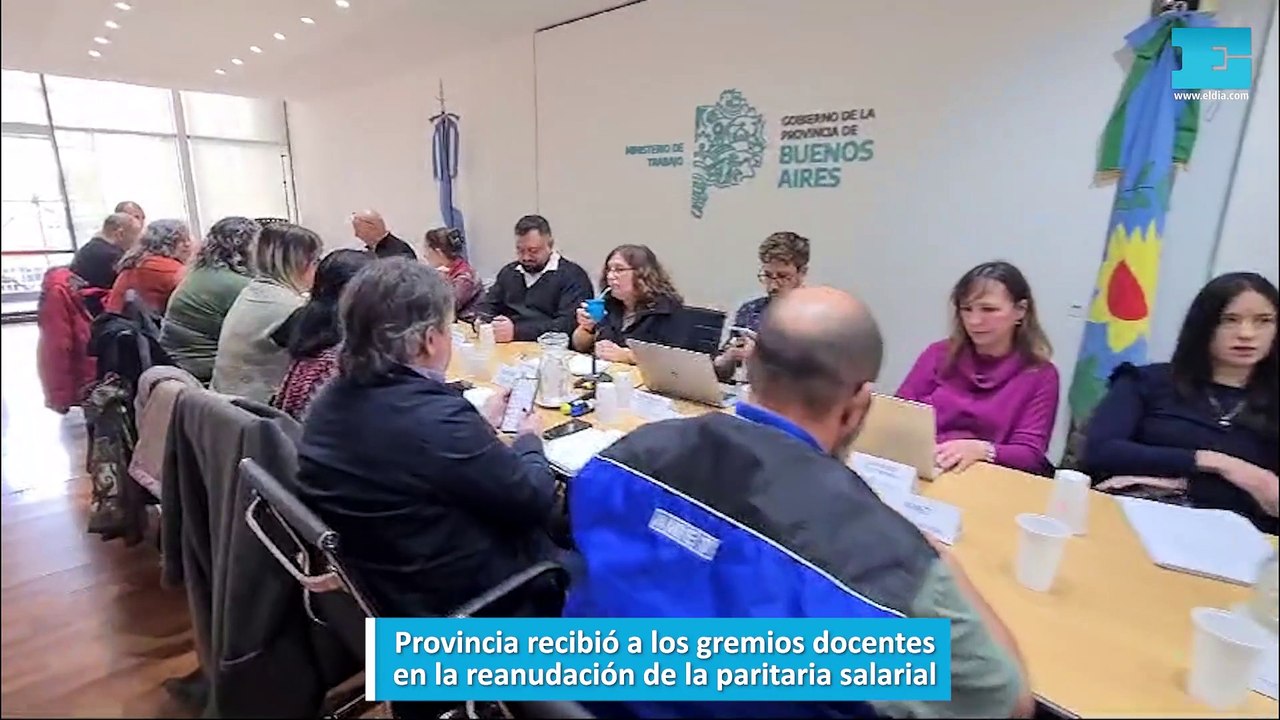 Provincia recibió a los gremios docentes en la reanudación de la paritaria salarial