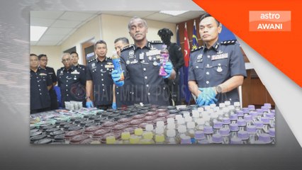 Dua ditahan, pelbagai dadah bernilai RM3.44 juta dirampas