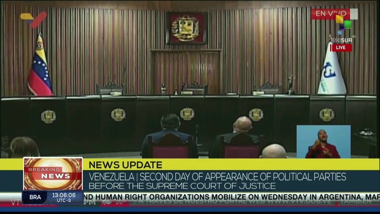 Former candidate Javier Bertucci attends hearing at Venezuelan Supreme Court