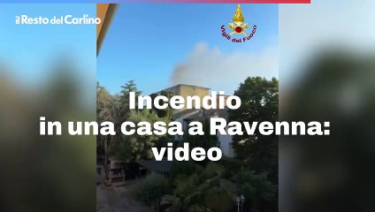 Download Video: Incendio in un casa a Ravenna: video