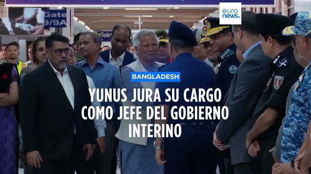 Llega a Bangladesh el nuevo primer ministro y Nobel, Muhammad Yunus