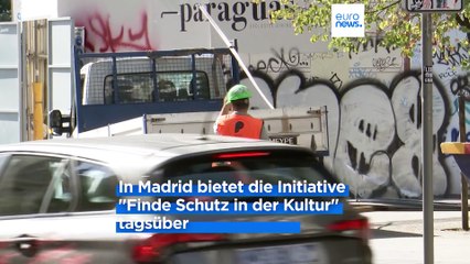 Glühende Hitze in Spanien: Bewohner von Madrid fliehen tagsüber in Kinos und Museen