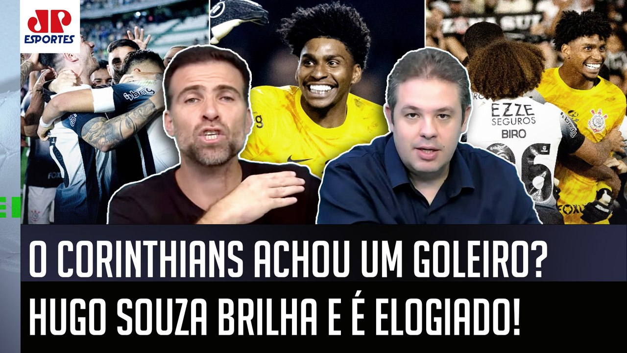 "É ISSO! Cara, o Hugo Souza TÁ SIM MOSTRANDO que..." Goleiro BRILHA no Corinthians e é ELOGIADO!