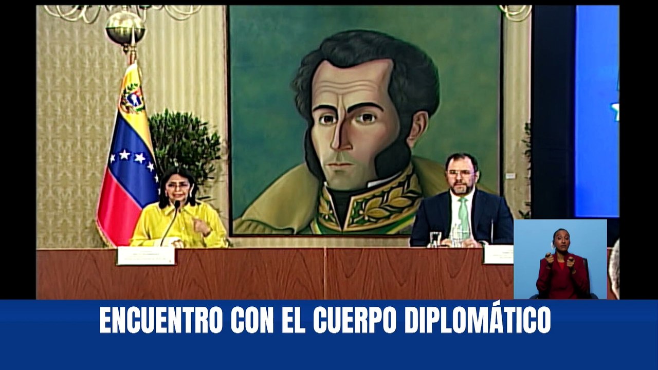 Caracas I Vicepdta. Delcy Rodríguez sostiene encuentro con el cuerpo diplomático en la Casa Amarilla