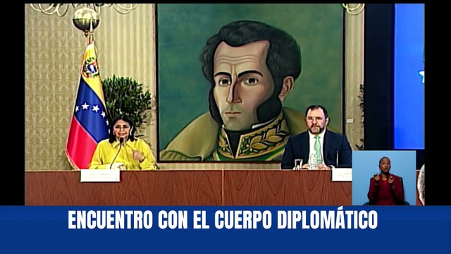 Caracas I Vicepdta. Delcy Rodríguez sostiene encuentro con el cuerpo diplomático en la Casa Amarilla