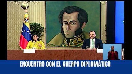 Caracas I Vicepdta. Delcy Rodríguez sostiene encuentro con el cuerpo diplomático en la Casa Amarilla