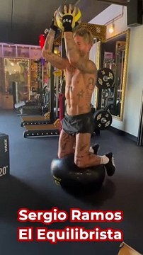 Sergio Ramos se pasa a los entrenamientos para equilibrista