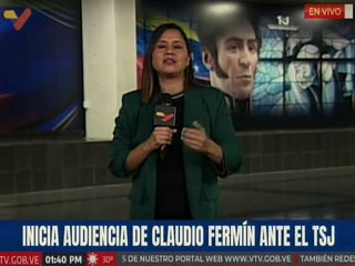 Comparece ante el TSJ el representante por el partido El Cambio, Claudio Fermín