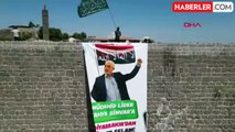 Diyarbakır'da Hamas liderine destek