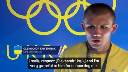 Gold medallist Khyzhniak lauds Usyk's influence