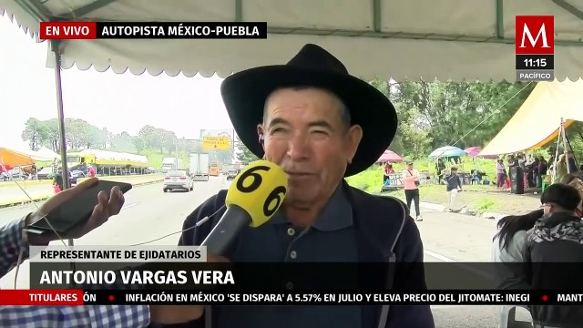Problemas los genera papá gobierno : Ejidatarios piden disculpa por bloqueo en la México-Puebla