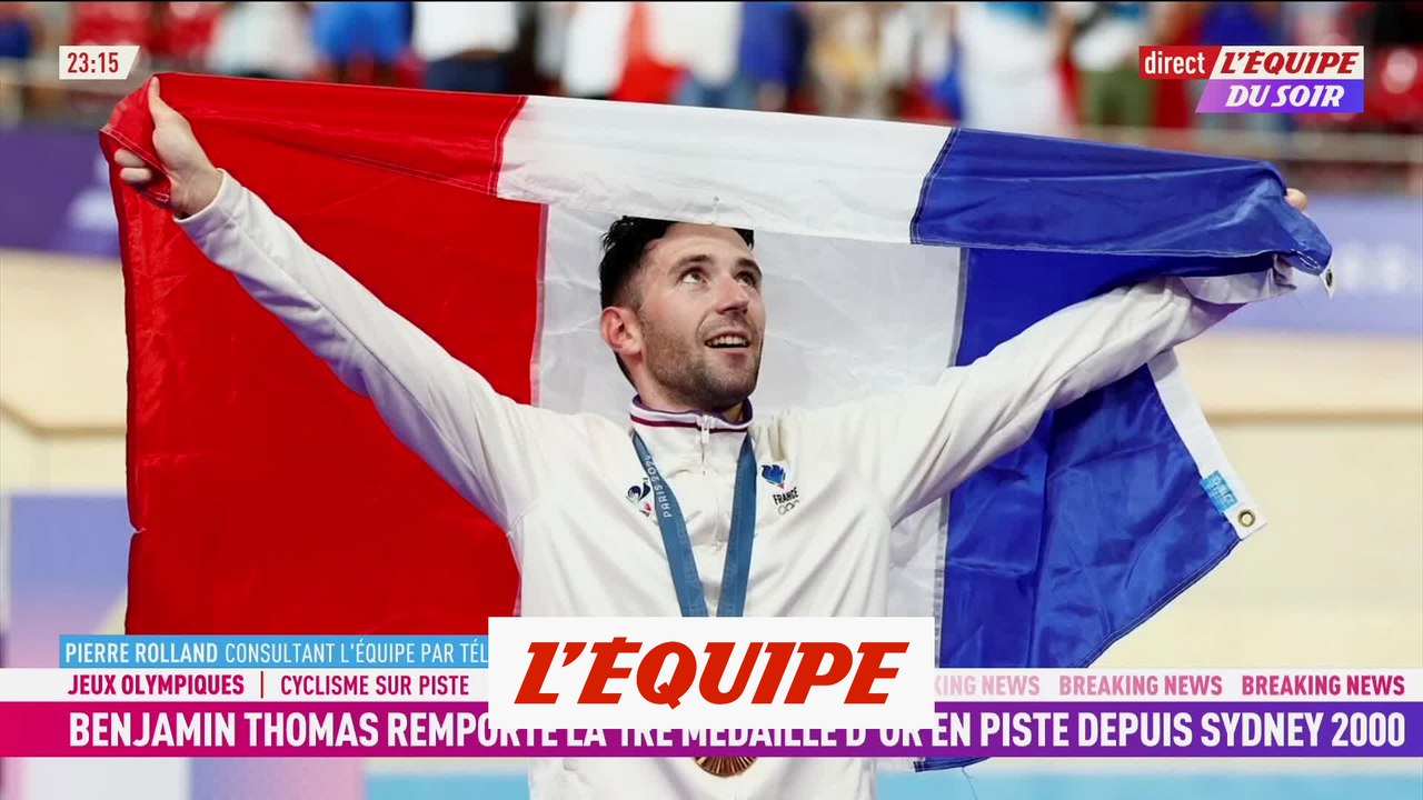 Benjamin Thomas décroche la médaille d'or sur l'omnium - JO 2024 - Cyclisme sur piste (H)