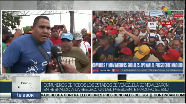 Comuneros de Venezuela se unen por la paz en el país