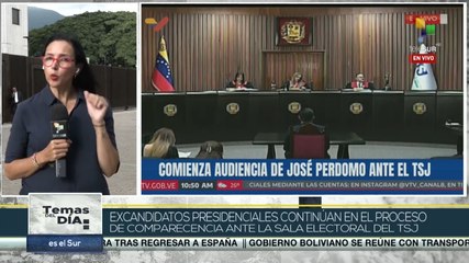 Avanza segundo día de comparecencia de partidos políticos ante el TSJ