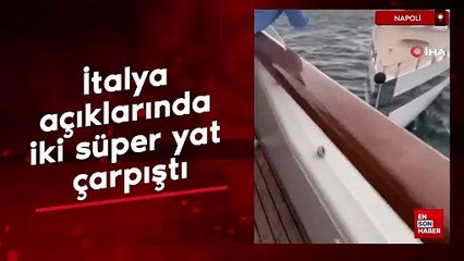 İtalya açıklarında iki süper yat çarpıştı