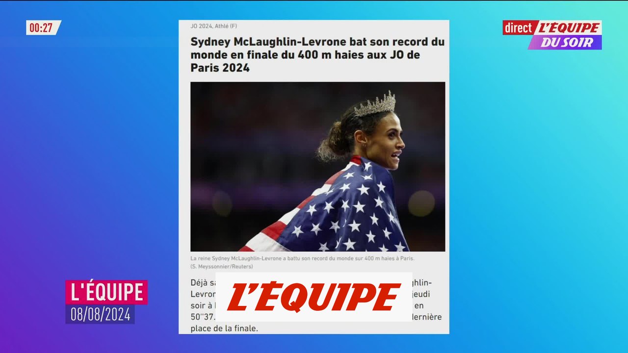 McLaughlin-Levrone bat son record du monde en finale du 400 m haies - JO 2024 - Athlé (F)