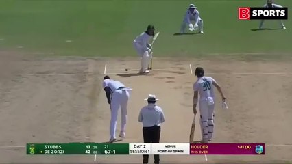 South Africa vs West Indies 1st Test Day 2 highlights
