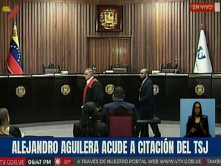 Representante del Movimiento Ecológico de Venezuela, Alejandro Aguilera, se presenta ante el TSJ para comparecer