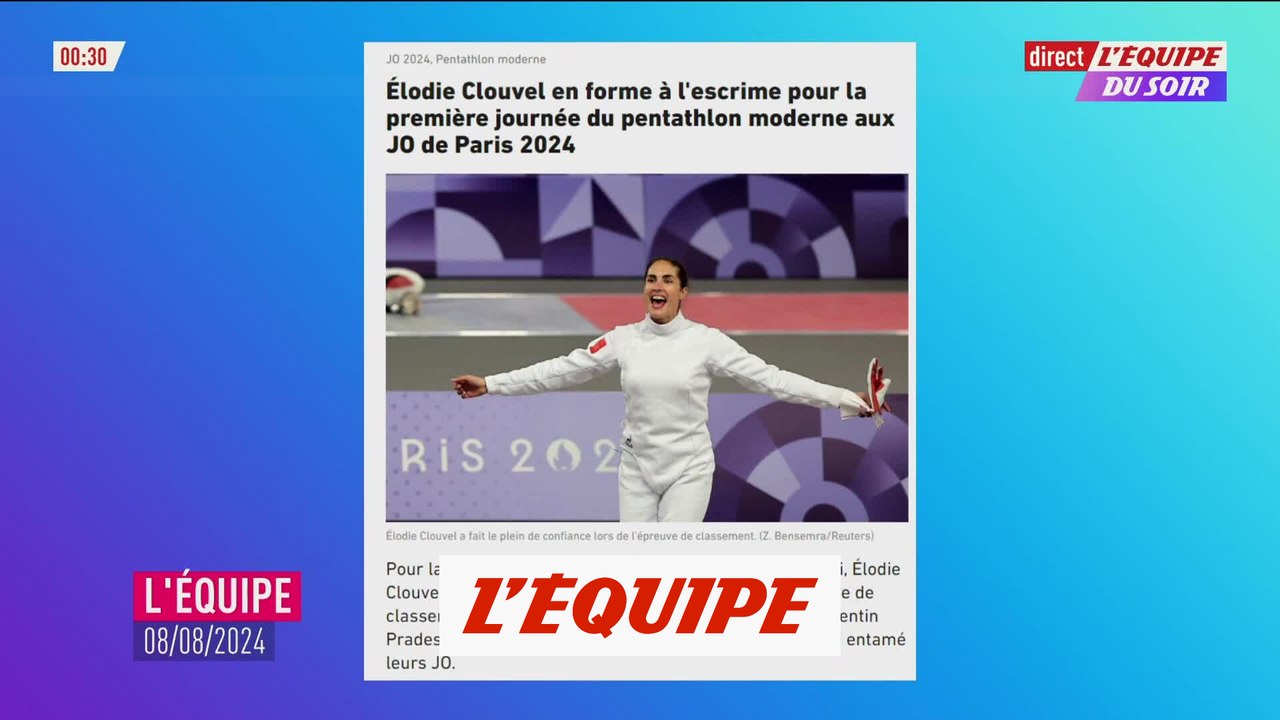 Clouvel en forme à l'escrime pour la 1ère journée - JO 2024 - Pentathlon moderne