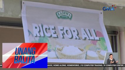 P29/kg na bigas, ibinibenta sa Kadiwa Store sa central office ng NIA | Unang Balita
