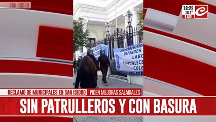 San Isidro: sin patrulleros y con basura por paro de trabajadores municipales