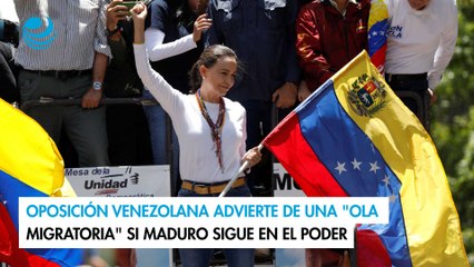 Oposición venezolana advierte de una "ola migratoria" si Maduro sigue en el poder