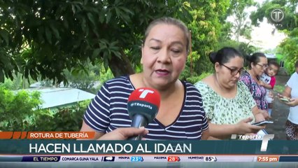 El agua se desperdicia en una comunidad de Burunga por la rotura de una tubería