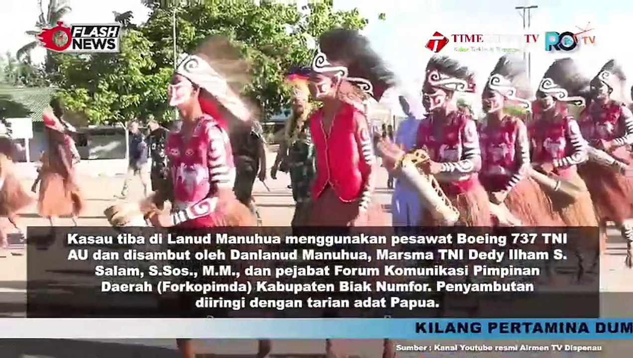 Kunjungan Kerja ke Lanud Manuhua, Kasau Tinjau Kesiapan Satuan