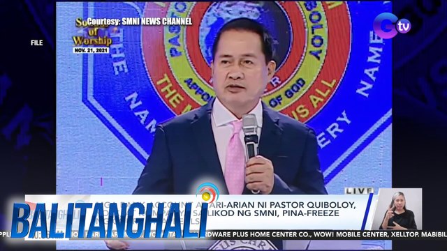 Mga bank account at ari-arian ni pastor Quiboloy, KOJC, at kompanya sa likod ng SMNI, pina-freeze ng Court of Appeals | Balitanghali