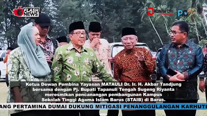 Akbar Tandjung Resmikan Pembangunan Kampus STAI di Barus, Tapanuli Tengah